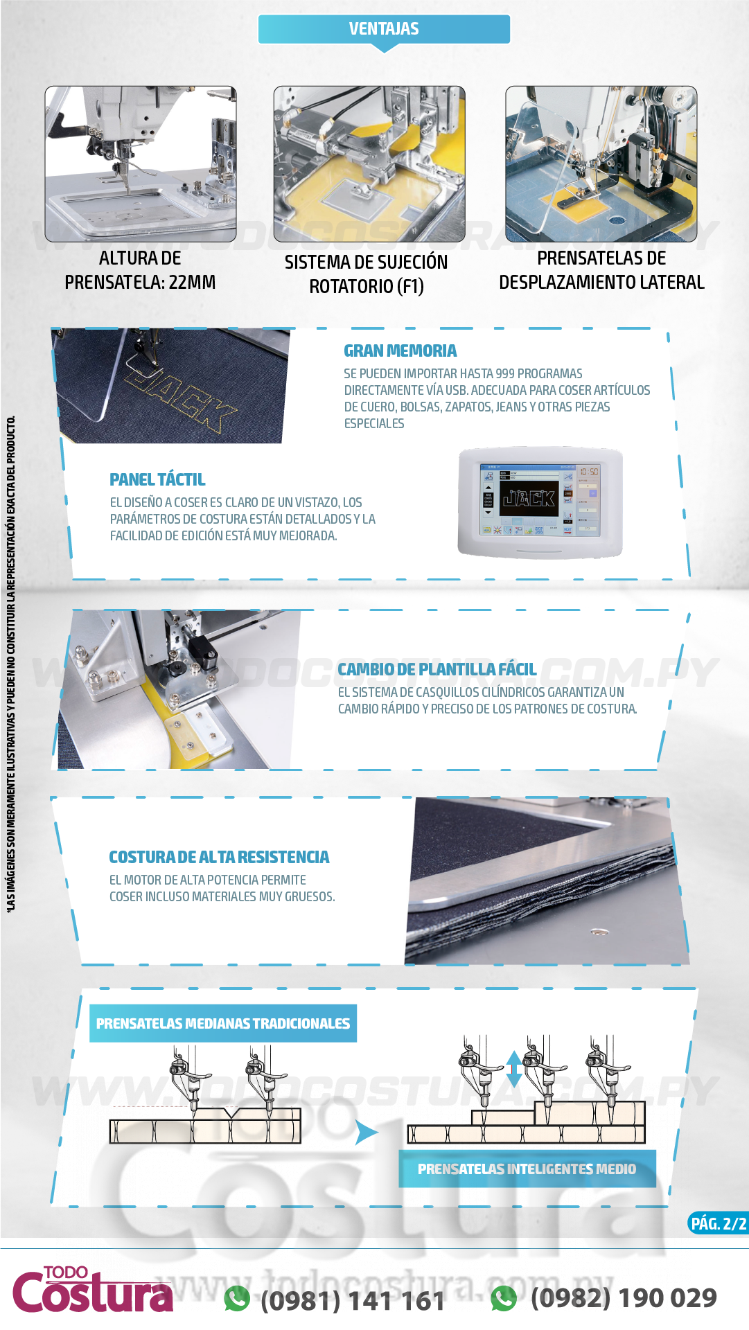 MAQUINA FILIGRANA (PARA PEGAR ETIQUETA) JACK JK-T2210-F1-DII (CON MESA Y MOTOR)